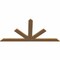 Ekena Millwork Saratoga Timber Gable Bracket, Western Red Cedar, 84"W x 42"H x 1 1/2"D x 5 1/2"F, 12/12 Pitch GBW084X42X0206SAR00SWR - alternate 3